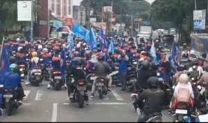 35 Personel Gabungan Kawal Demo Buruh di Tangerang